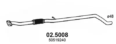 Auspuffrohr ASSO 02.5008