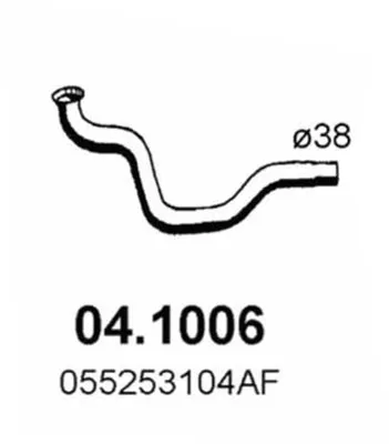 Auspuffrohr Audi 80 B2 Limousine · Vw PASSAT B1 · Vw PASSAT B1 Variante