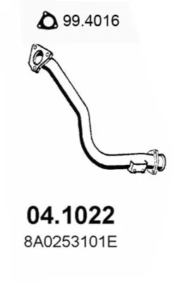 Auspuffrohr Audi 80 B4 Limousine · Audi 80 B4 Avant