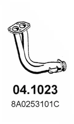 Auspuffrohr Audi 80 B4 Limousine · Audi 80 B4 Avant · Audi CABRIOLET B3