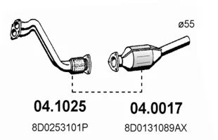 Auspuffrohr Audi A4 B5 · Audi A6 C5 · Audi A6 C5 Avant