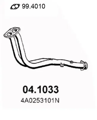 Auspuffrohr Audi 100 C4 Limousine · Audi 100 C4 Avant · Audi A6 C4