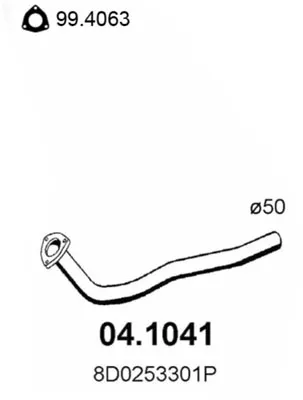 Auspuffrohr Audi A4 B5 · Audi A4 B5 Avant · Peugeot 306