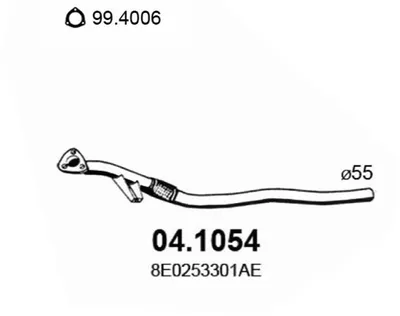 Auspuffrohr Audi A4 B6 · Audi A4 B6 Avant