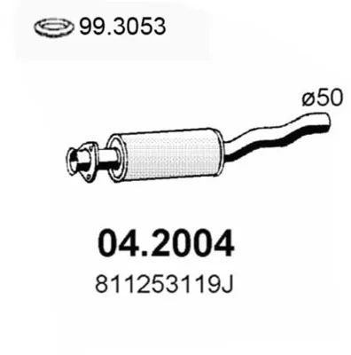 Schalldämpfer Audi 80 B2 Limousine · Audi 90 B2 · Audi COUPE B2
