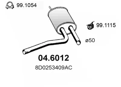 Schalldämpfer Audi A4 B5 · Audi A4 B5 Avant