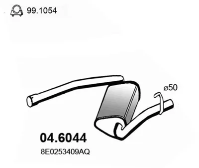 Schalldämpfer Audi A4 B6 · Audi A4 B6 Avant · Audi A4 B7
