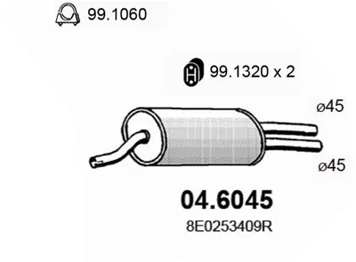 Schalldämpfer Audi A4 B6 · Audi A4 B6 Avant · Audi A4 B6 Cabrio