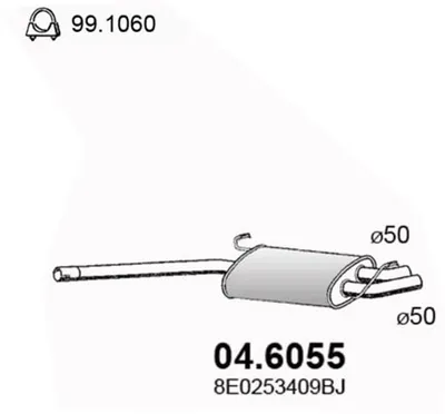 Schalldämpfer Audi A4 B6 · Audi A4 B6 Avant · Audi A4 B6 Cabrio