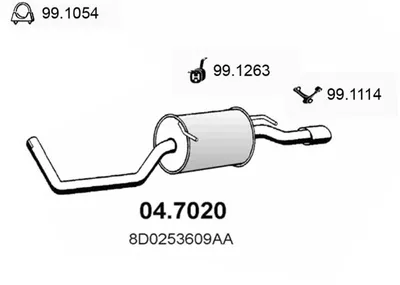 Schalldämpfer Audi A4 B5 · Audi A4 B5 Avant · Citroën JUMPER I Bus