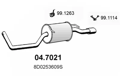 Schalldämpfer Audi A4 B5 · Audi A4 B5 Avant
