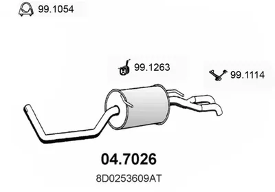 Schalldämpfer Audi A4 B5 · Audi A4 B5 Avant