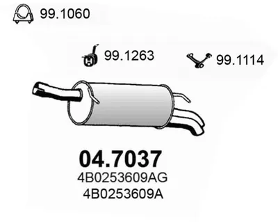 Schalldämpfer Audi A6 C4 · Audi A6 C5 · Audi A6 C5 Avant