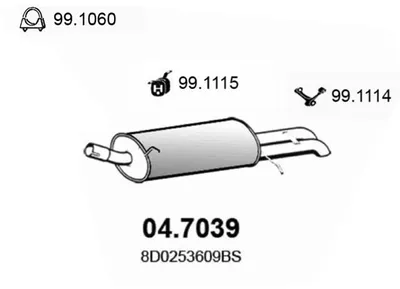 Schalldämpfer Audi A4 B5 · Audi A4 B5 Avant