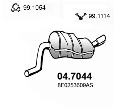 Schalldämpfer Audi A4 B6 · Audi A4 B6 Avant · Audi A4 B7