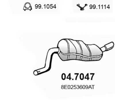 Schalldämpfer Audi A4 B6 · Audi A4 B6 Avant · Audi A4 B7