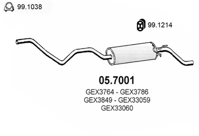 Endschalldämpfer Austin METRO I Fastback