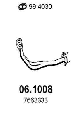 Auspuffrohr Lancia Y10 · Autobianchi Y10