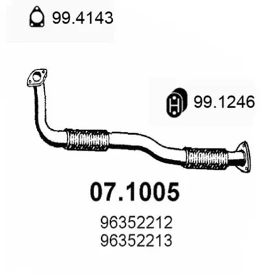 Auspuffrohr Daewoo LANOS Saloon · Daewoo LANOS