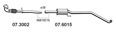 Auspuffrohr Chevrolet SPARK