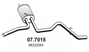 Rückschalldämpfer Daewoo MATIZ