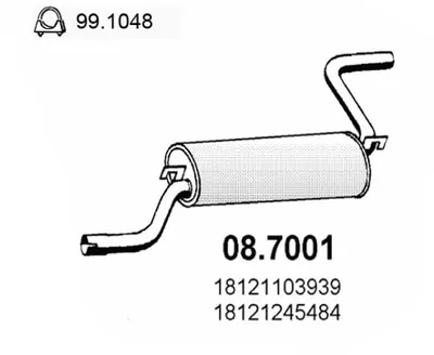 Endschalldämpfer Bmw 1502-2002