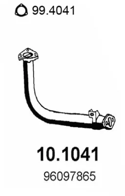 Auspuffrohr Citroën AX · Peugeot 106 I
