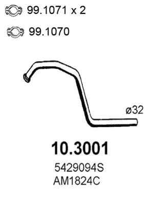 Auspuffrohr ASSO 10.3001