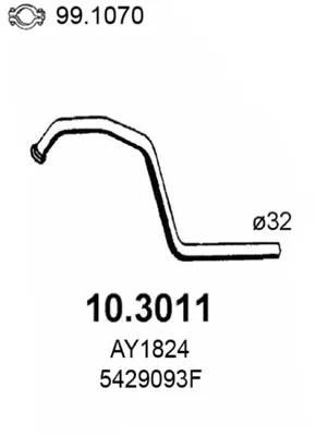 Auspuffrohr Citroën 2 CV · Citroën DYANE · Citroën AMI