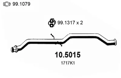 Abgasleitung Citroën C5 I · Citroën C5 I Break · Citroën C5 I Kombi Van