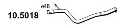 Auspuffrohr Citroën SAXO · Peugeot 106 I · Peugeot 106 II