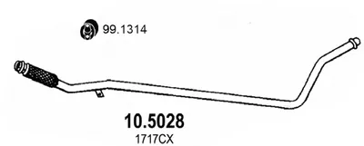 Auspuffrohr Citroën C1 · Peugeot 107 · Toyota AYGO