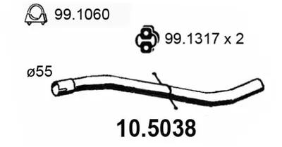 Abgasleitung Citroën C5 I · Citroën C5 I Break · Citroën C5 II