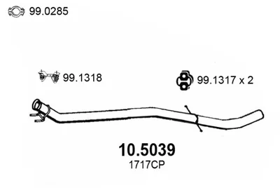 Abgasleitung Citroën C5 II · Citroën C5 II Break · Citroën C5 II Kombi Van