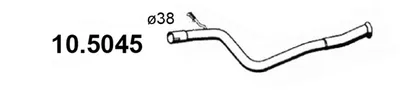 Auspuffrohr Citroën SAXO · Peugeot 106 I · Peugeot 106 II