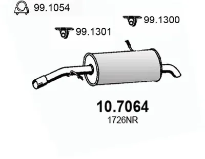 Hinterschalldämpfer Citroën C3 I