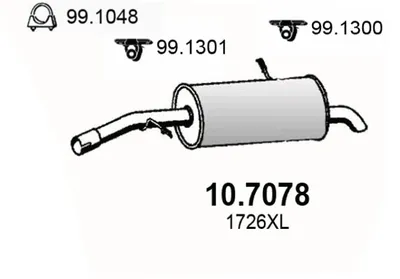 Später Schalldämpfer ASSO 10.7078