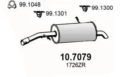 Später Schalldämpfer ASSO 10.7079