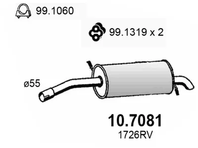 Endschalldämpfer Citroën C5 I · Citroën C5 I Break · Citroën C5 II