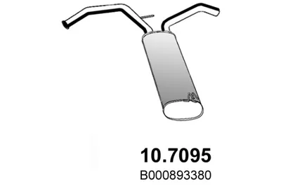 Hinterer Schalldämpfer Citroën C1 II · Peugeot 108 · Toyota AYGO