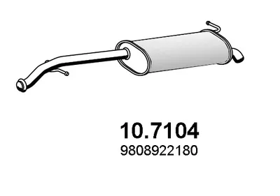 Späterer Schalldämpfer ASSO 10.7104
