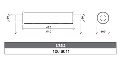 ASSO 100.6011 Medienschalldämpfer