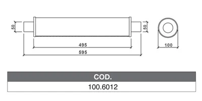 ASSO 100.6012 Medienschalldämpfer