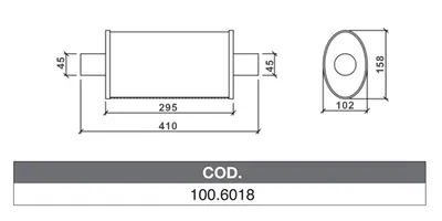 ASSO 100.6018 Medienschalldämpfer