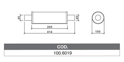 ASSO 100.6019 Medienschalldämpfer