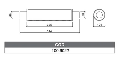 ASSO 100.6022 Medienschalldämpfer