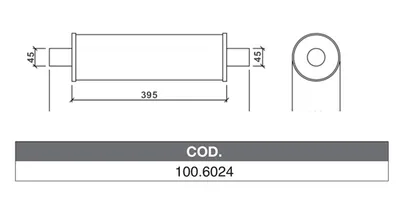ASSO 100.6024 Medienschalldämpfer