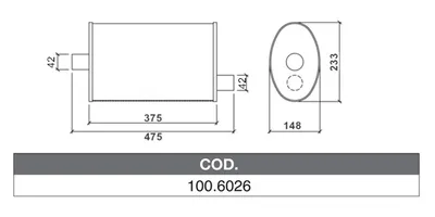 ASSO 100.6026 Medienschalldämpfer