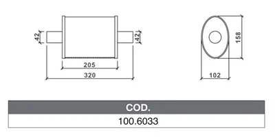 ASSO 100.6033 Medienschalldämpfer