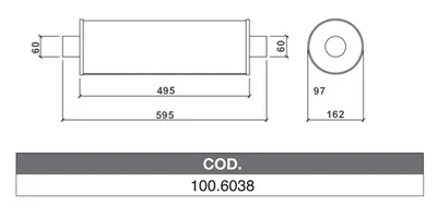 ASSO 100.6038 Medienschalldämpfer